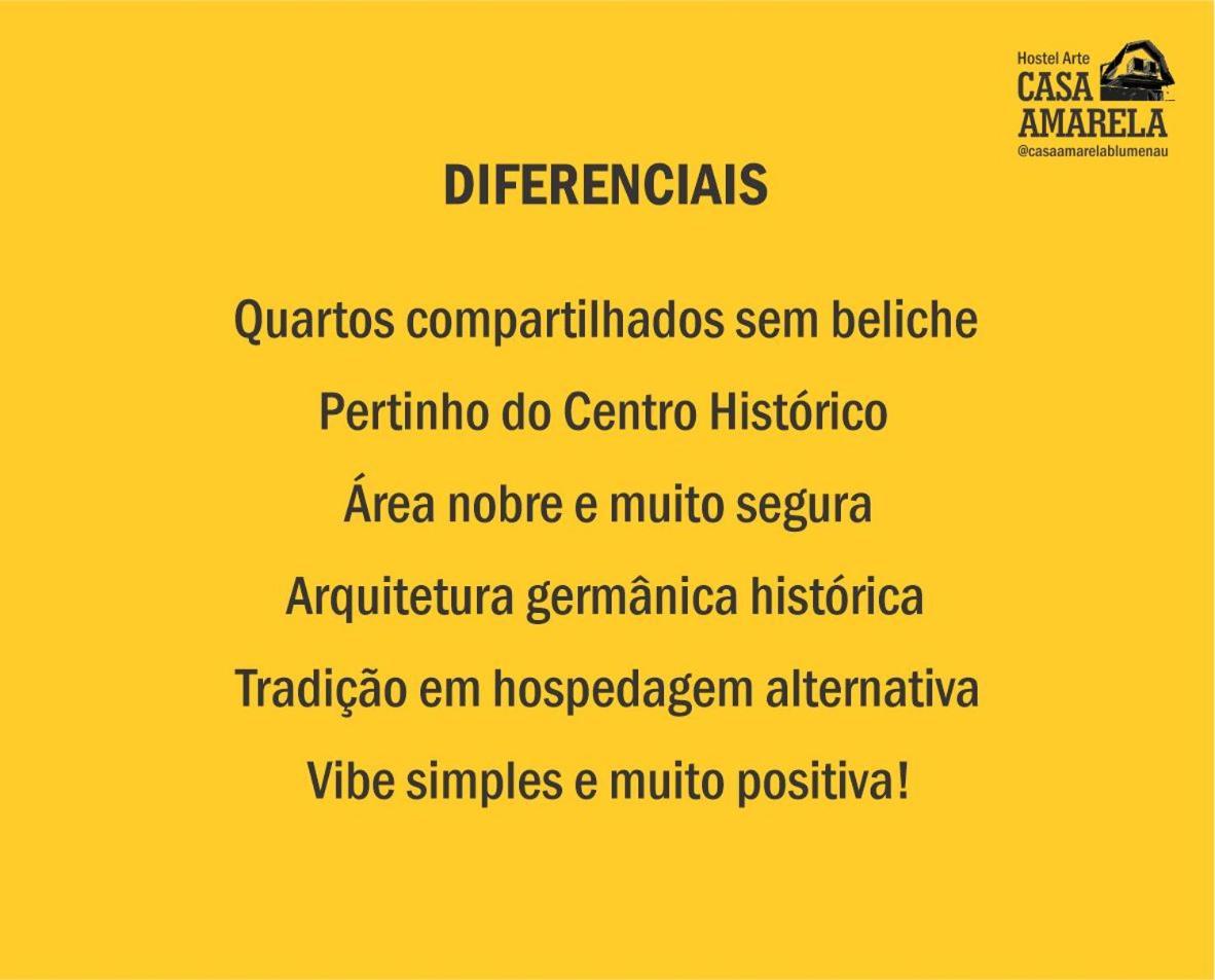 Casa Amarela Blumenau Hospedagem Alternativa Hostel Εξωτερικό φωτογραφία